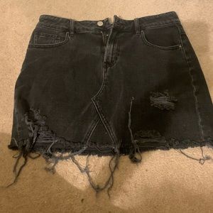 pacsun jean skirt